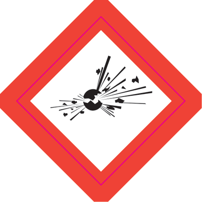 Explosive Vinyl Label 1 - Safe Signs