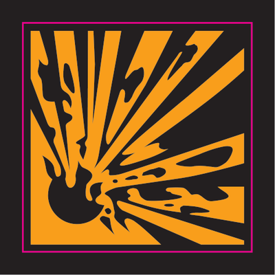 Explosive Vinyl Label 2 - Safe Signs
