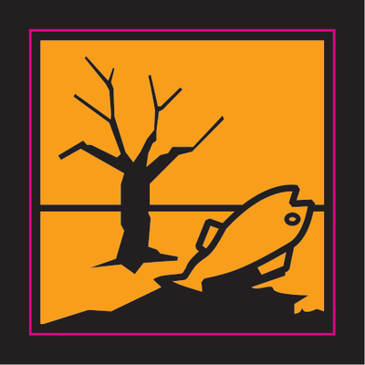 Dangerous To The Environment Vinyl Label 2 - Safe Signs