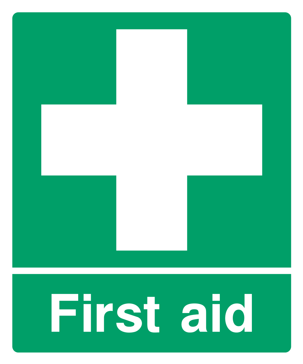 First aid Sign Portrait - Safe Signs