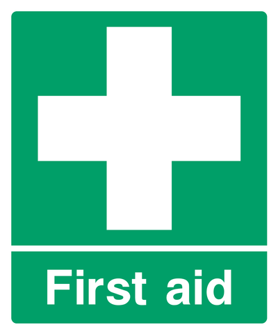 First aid Sign Portrait - Safe Signs