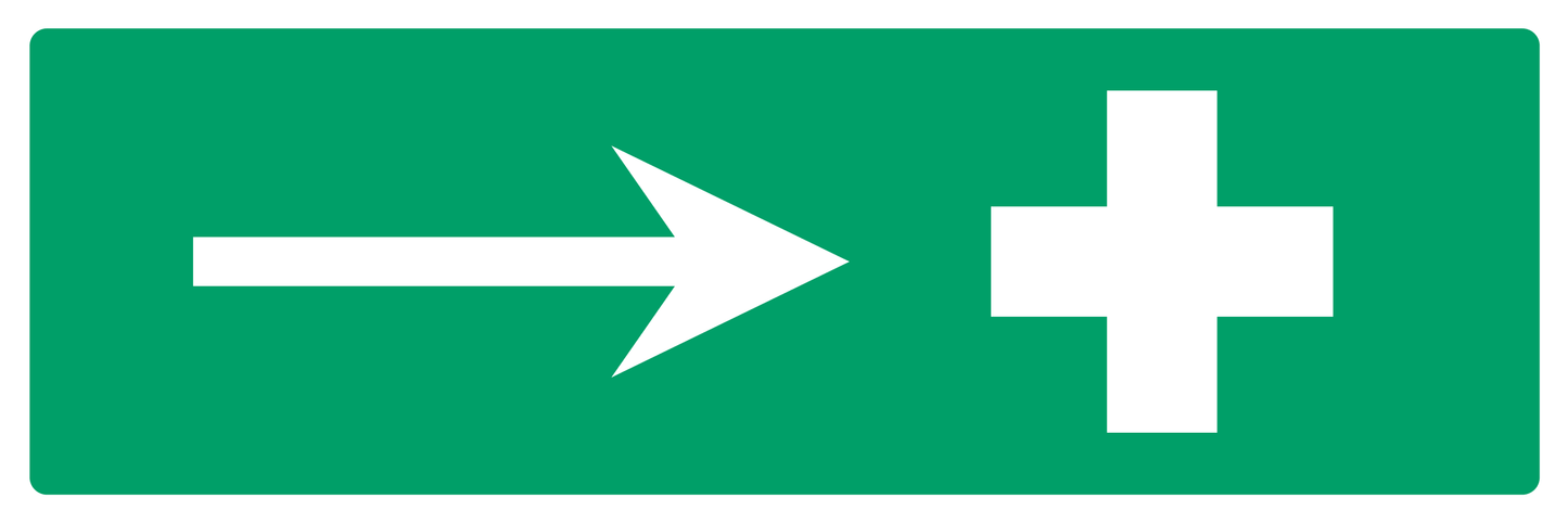 Right Arrow First Aid Sign - Safe Signs