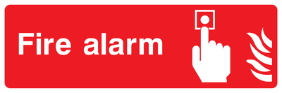 Fire alarm Sign Landscape - Safe Signs