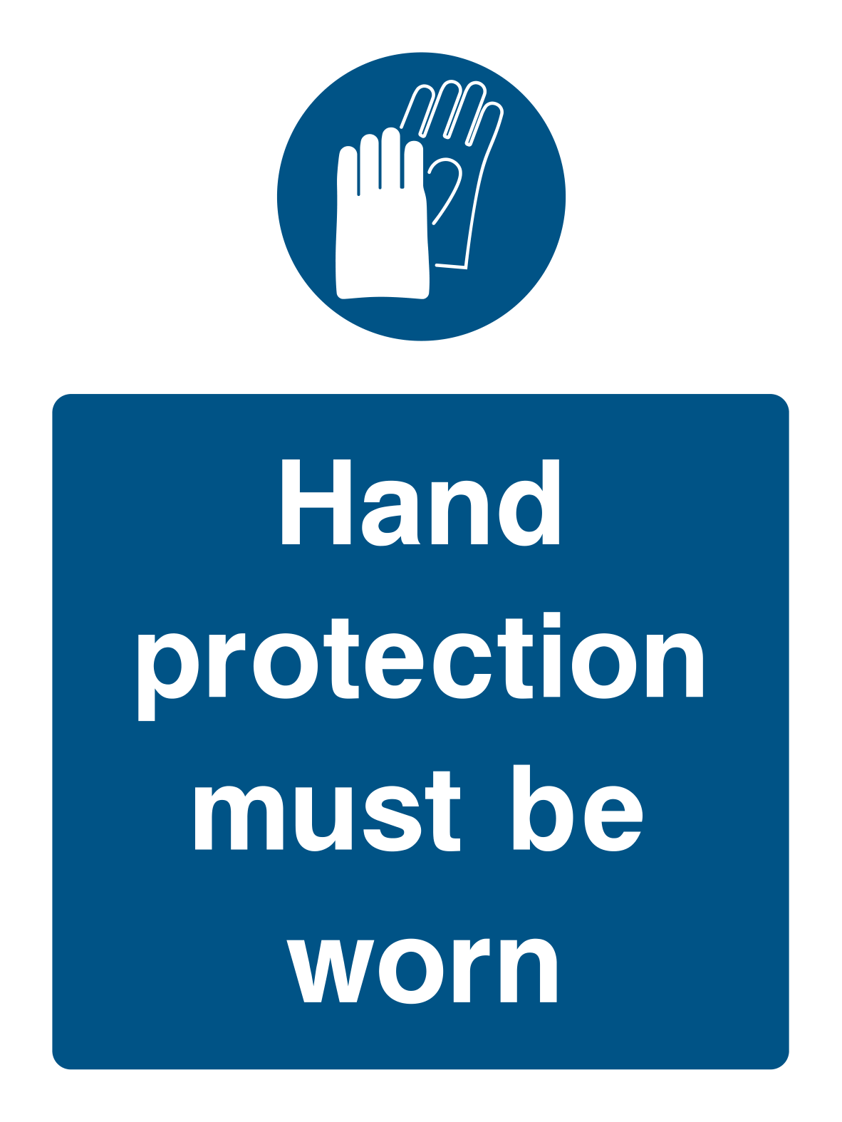 Hand Protection Must Be Worn Sign 2 - Safe Signs