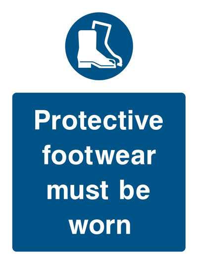 Protective Footwear Must Be Worn Sign 2 - Safe Signs