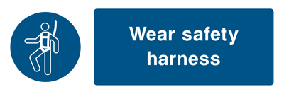 Wear Safety Harness Sign 1 - Safe Signs