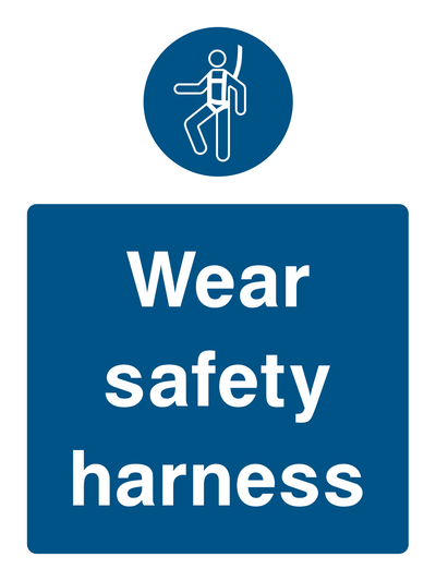 Wear Safety Harness Sign 2 - Safe Signs