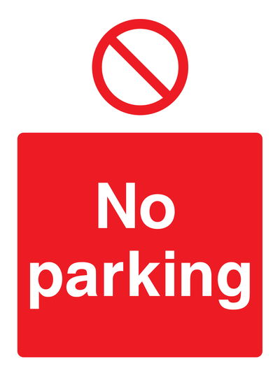 No parking Sign Portrait - Safe Signs