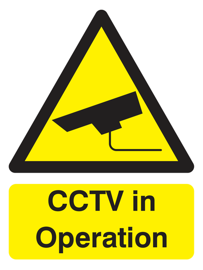 CCTV in operation Sign Portrait - Safe Signs