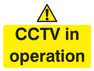 CCTV in operation Sign Landscape - Safe Signs