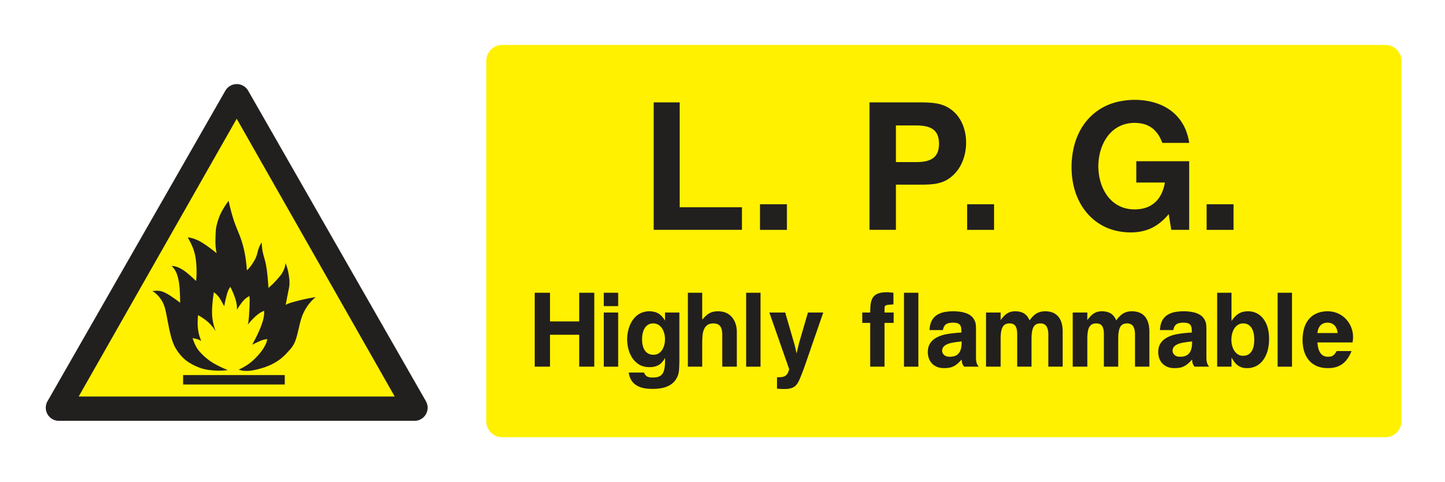 L.P.G. Highly Flammable Sign 2 - Safe Signs