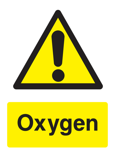Oxygen Sign Portrait - Safe Signs