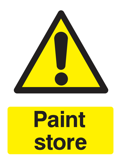 Paint Store Sign Portrait - Safe Signs