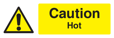 Caution Hot Sign Landscape - Safe Signs