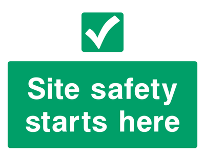 Safety Starts Here Sign - Safe Signs