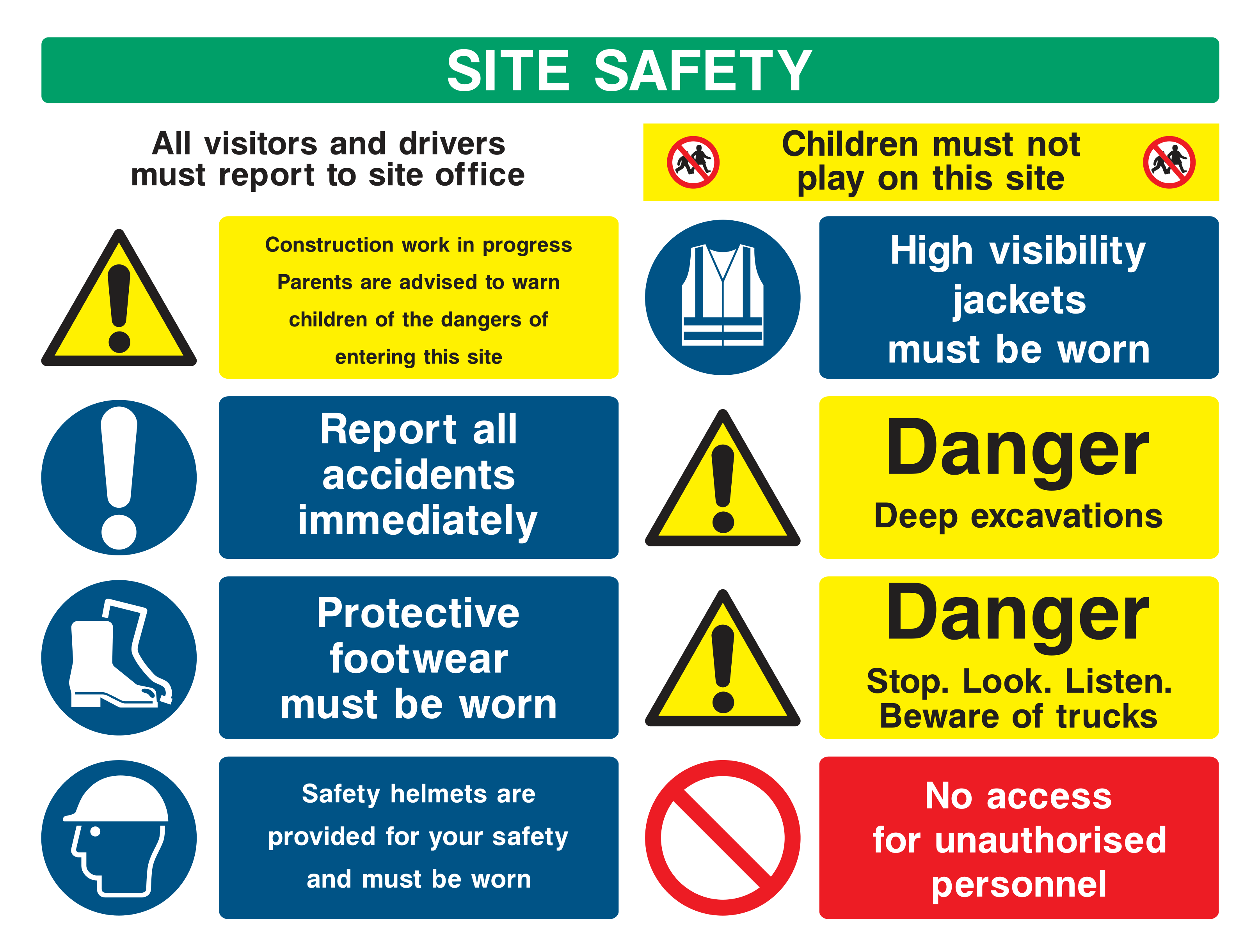 Site Safety v2 Sign by Safe Signs