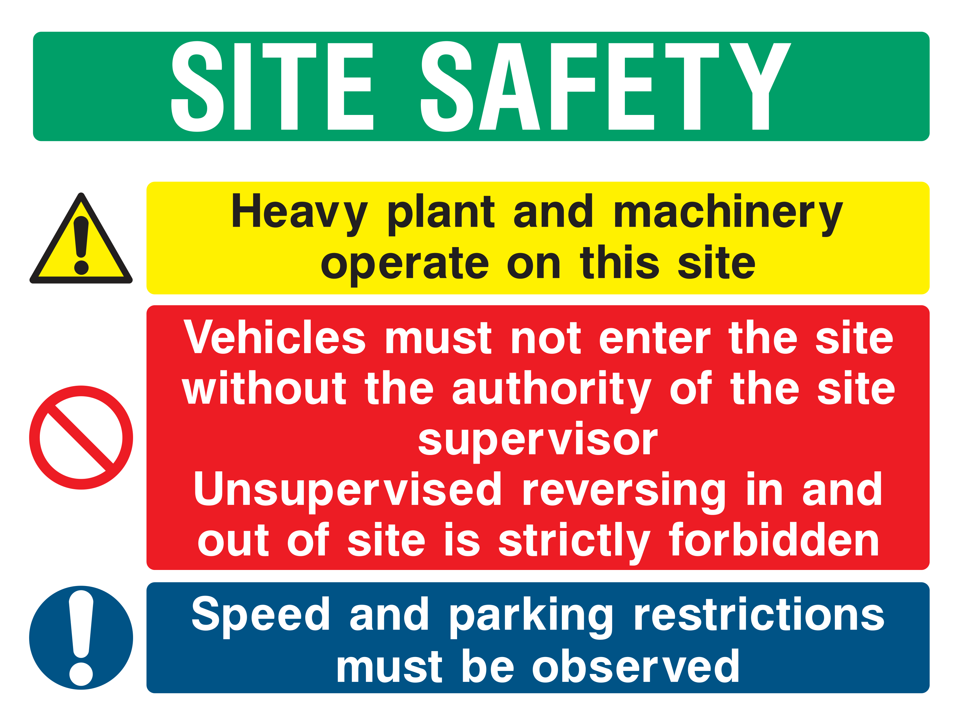 Site Safety v6 Sign by Safe Signs