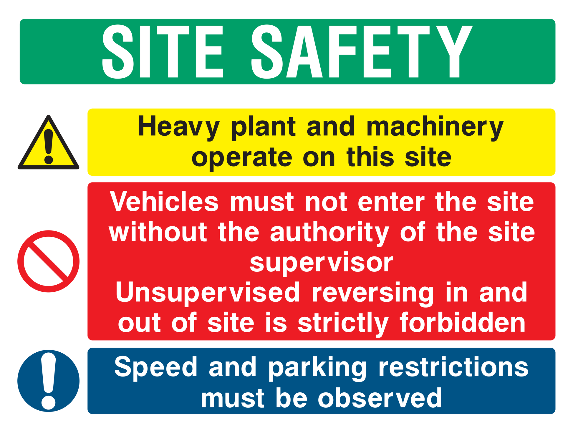 Site Safety v6 Sign - Safe Signs