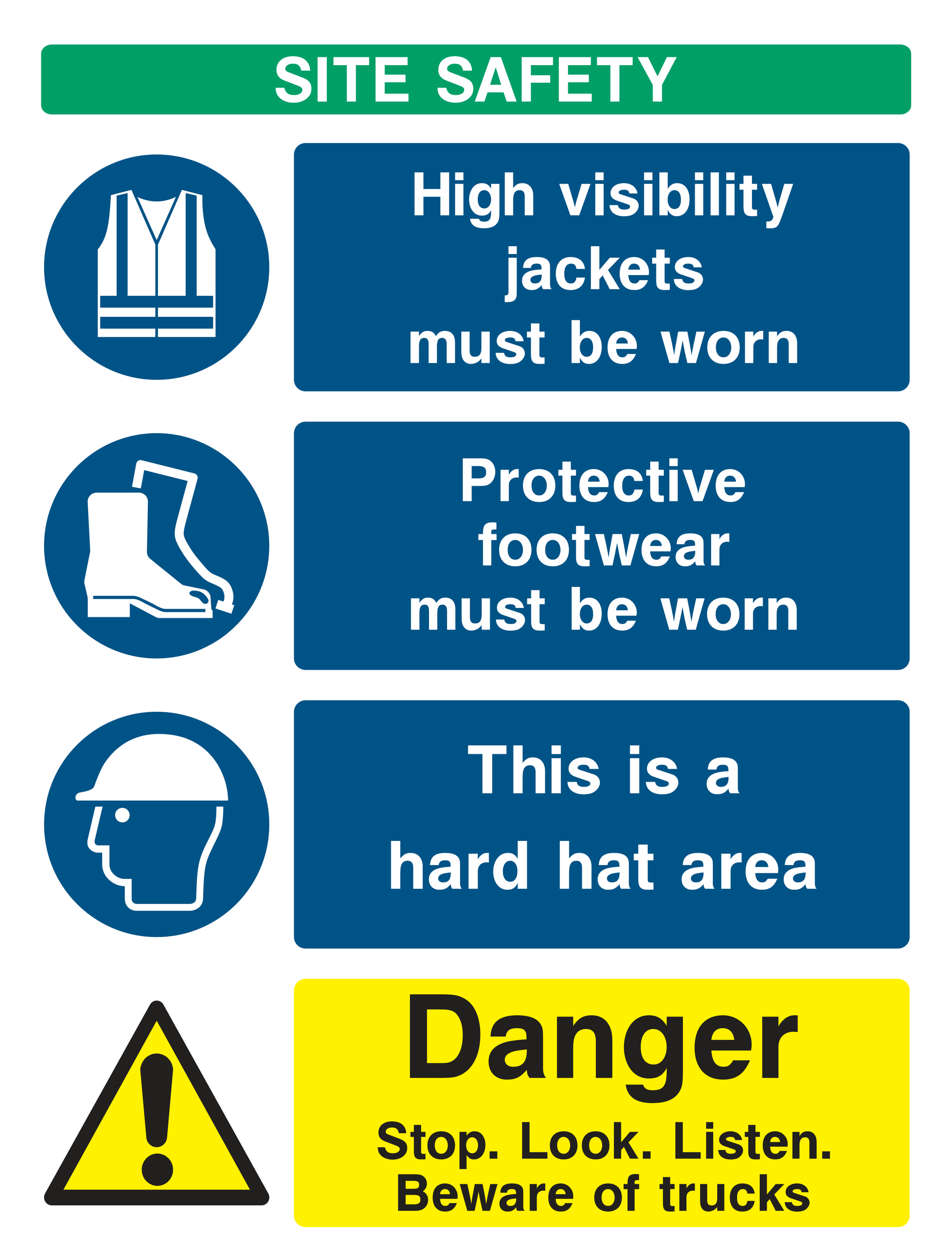 Site Safety v8 Sign - Safe Signs