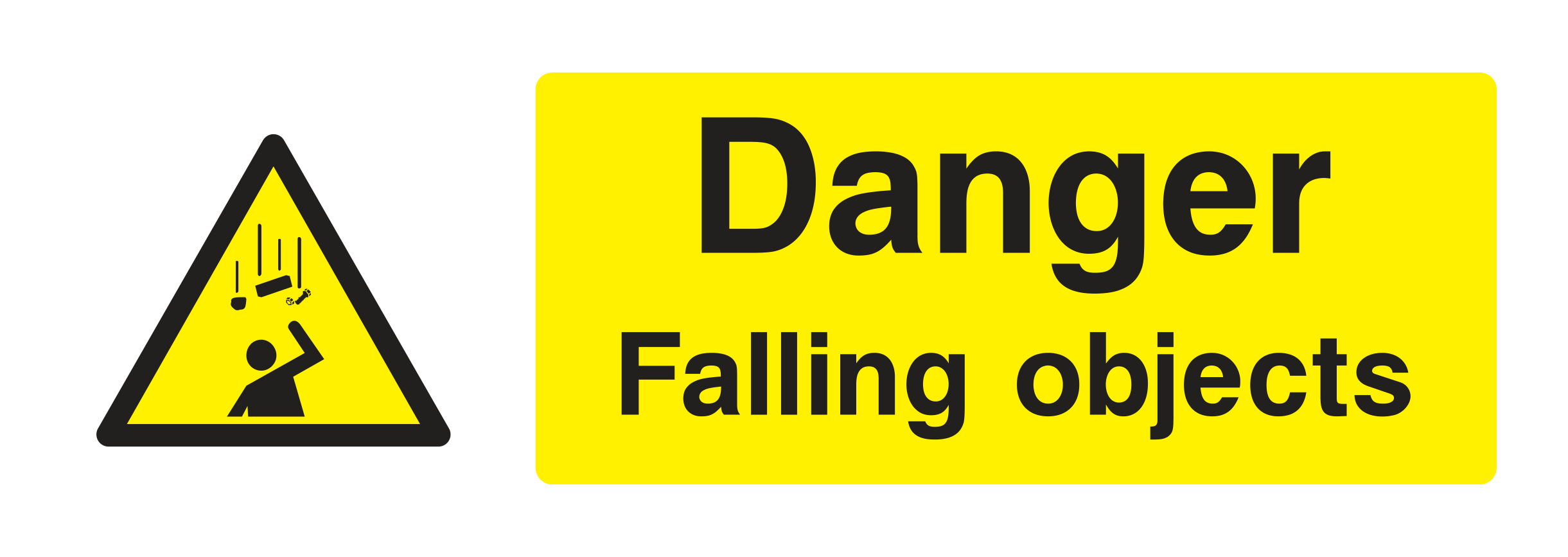 Danger Falling Objects Sign by Safe Signs