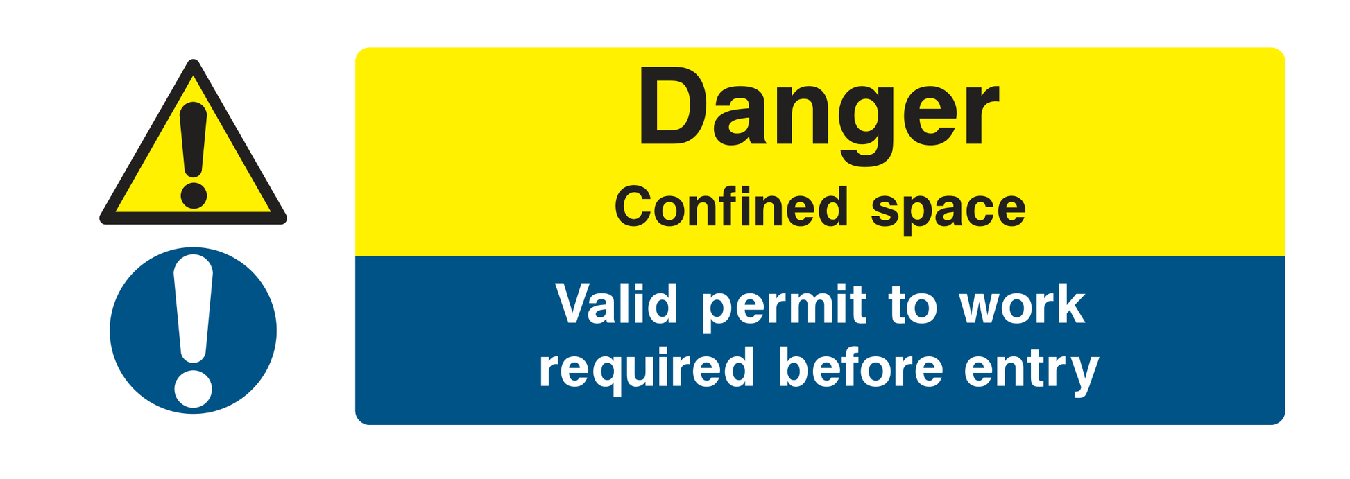 Danger Confined Space Sign - Safe Signs