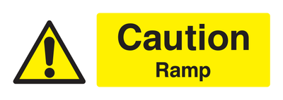 Caution Ramp Sign - Safe Signs