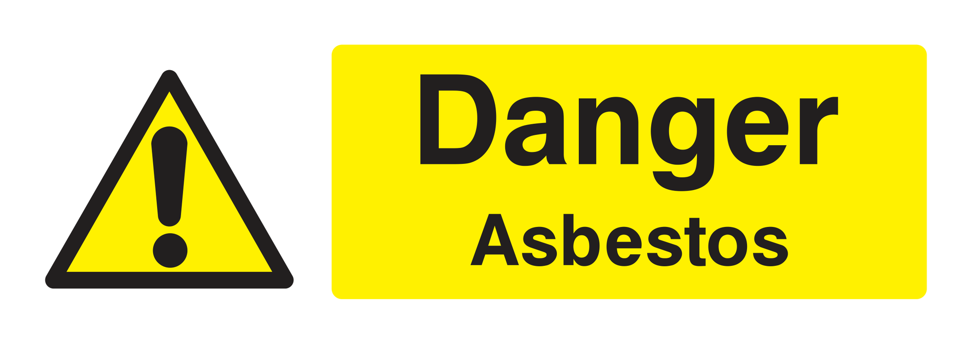 Danger Asbestos Sign - Safe Signs