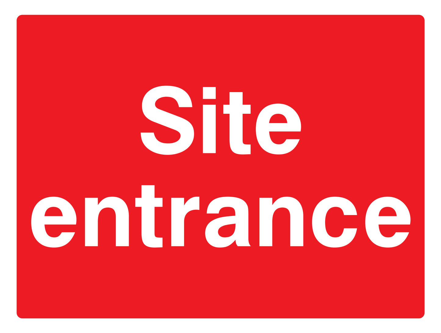 Site Entrance Sign - Safe Signs