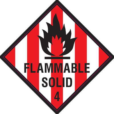 Flammable Solid Vinyl - Safe Signs