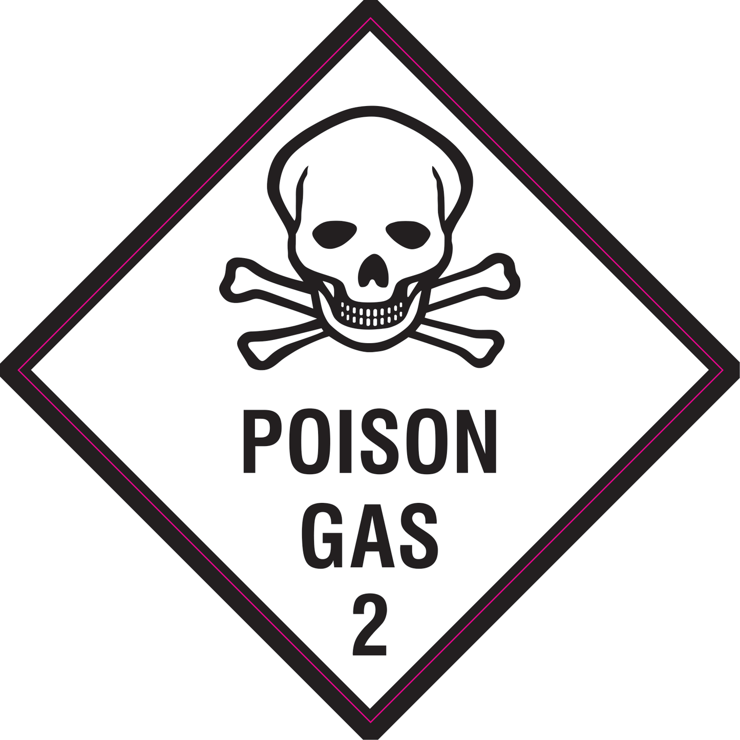 Poison Gas Vinyl - Safe Signs