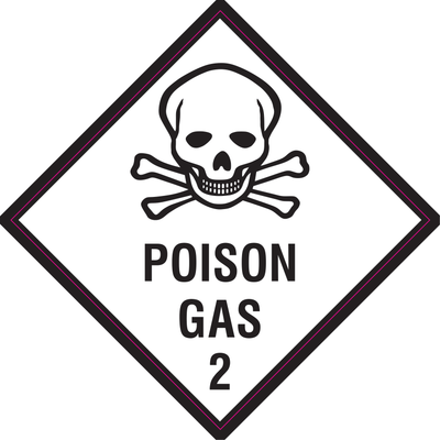 Poison Gas Vinyl - Safe Signs