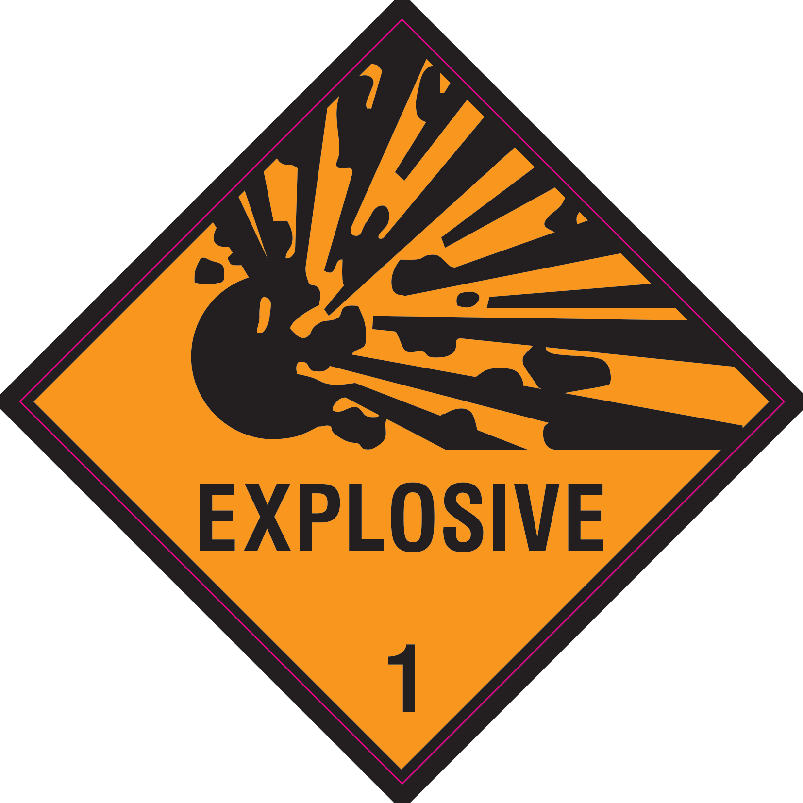 Axe Explosive Sign Enhance Safety with Explosive Vinyl Safe Signs for Maximum Protection
