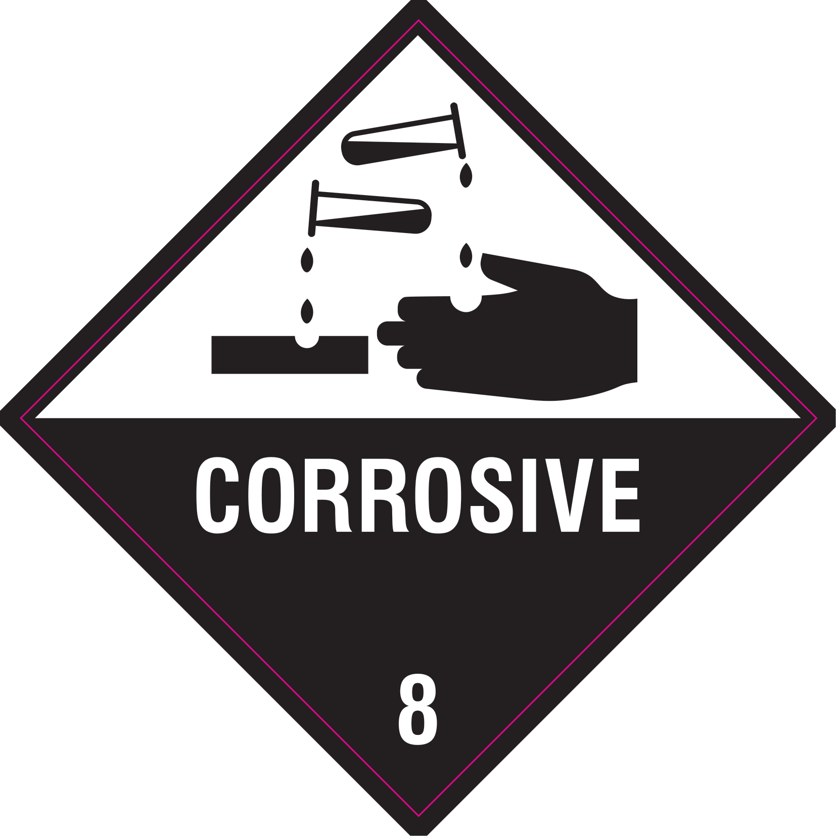 Corrosive Vinyl - Safe Signs