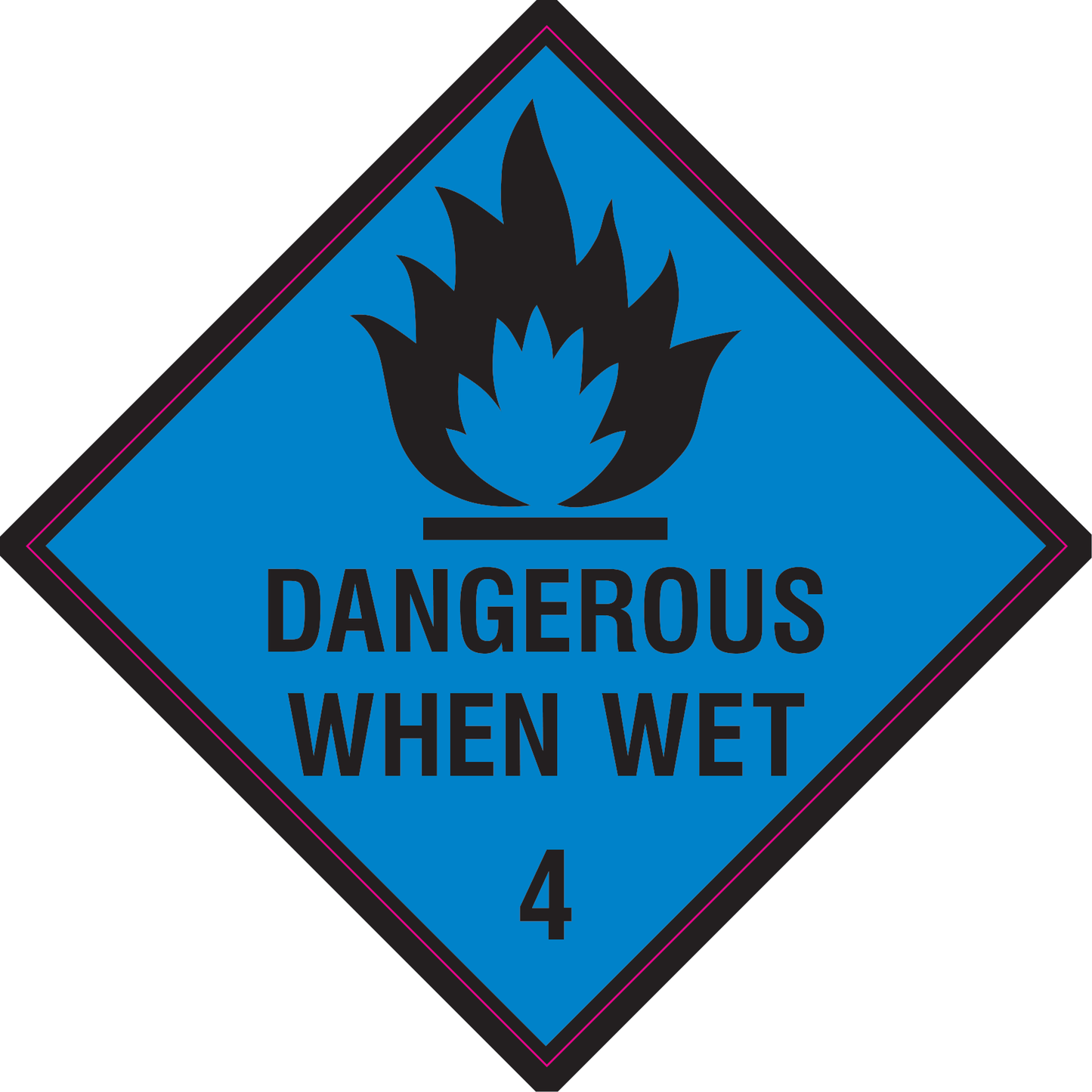 Dangerous When Wet Vinyl - Safe Signs