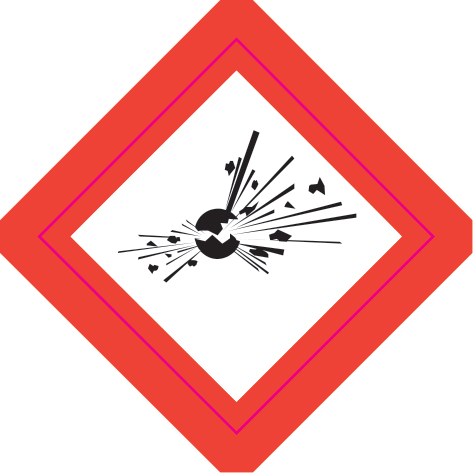 Explosive Vinyl Label - Safe Signs