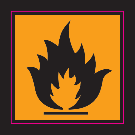 Flammable Vinyl Label 2 by Safe Signs