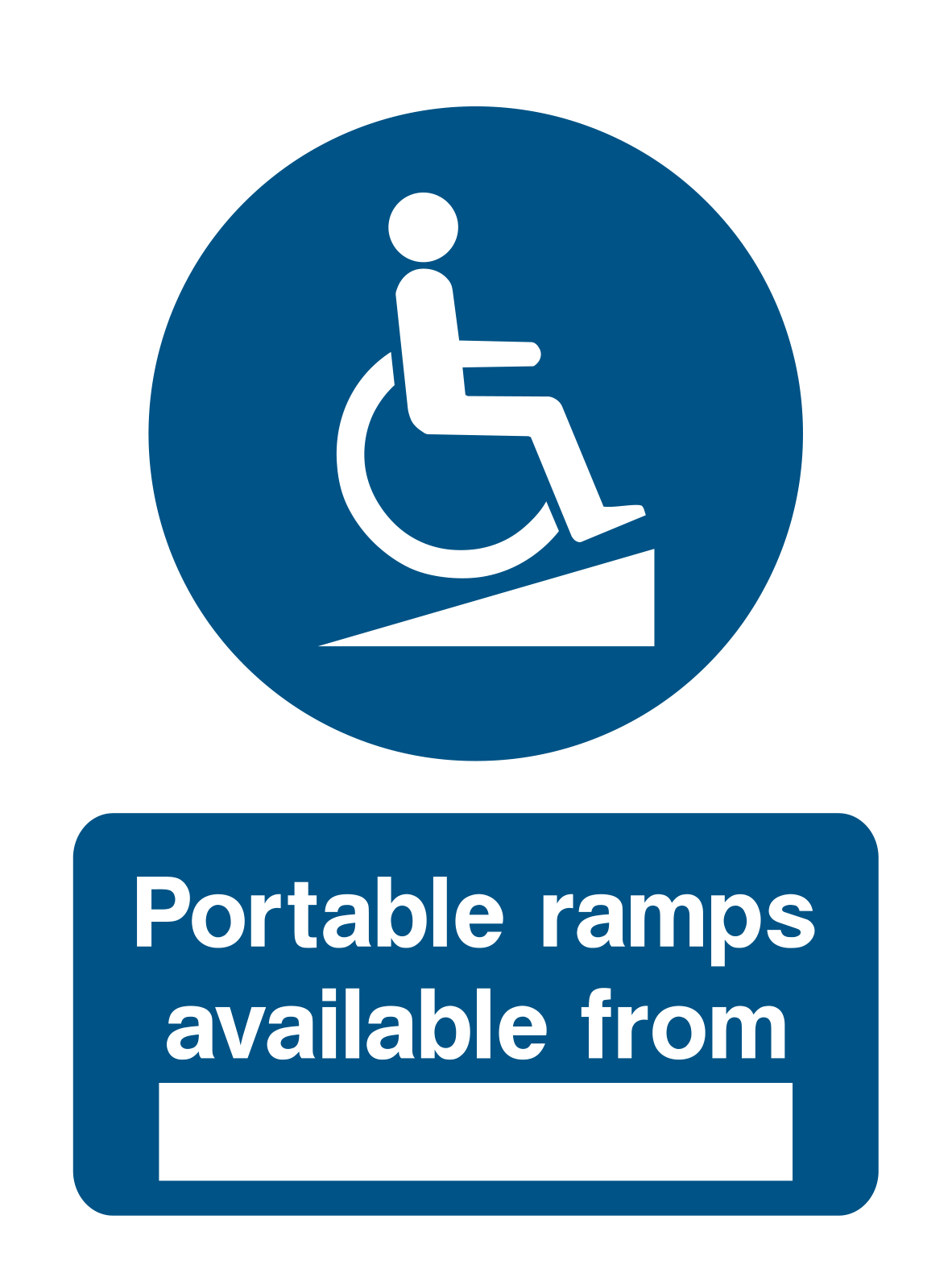 Portable Ramps Available From Sign - Safe Signs