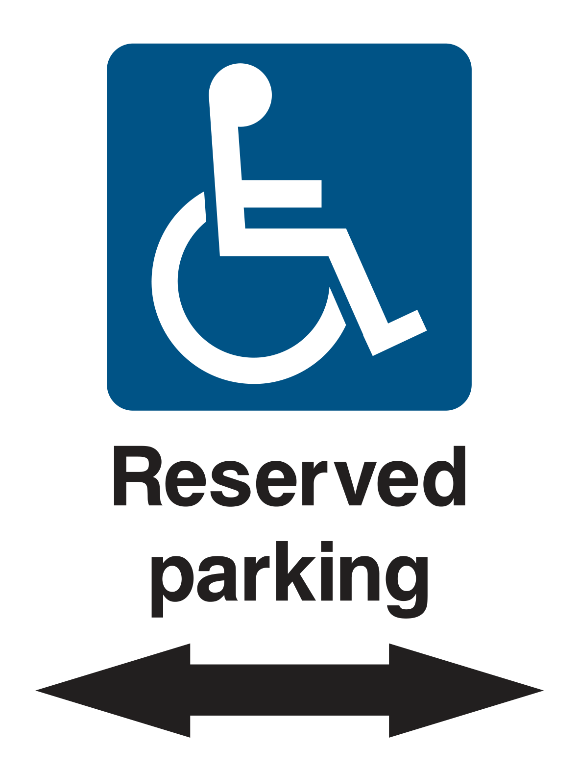 Reserved Parking (Left & Right) Sign - Safe Signs