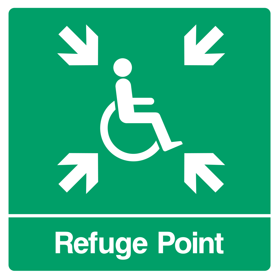 Refuge Point Sign - Safe Signs