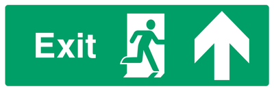 Exit (Right Door) Up Arrow Sign - Safe Signs