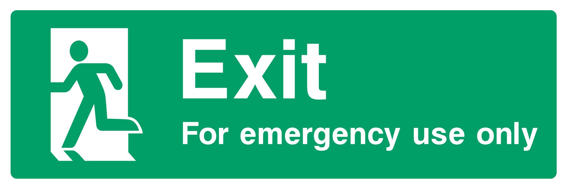 Exit. For emergency use only (Left Door) Sign - Safe Signs