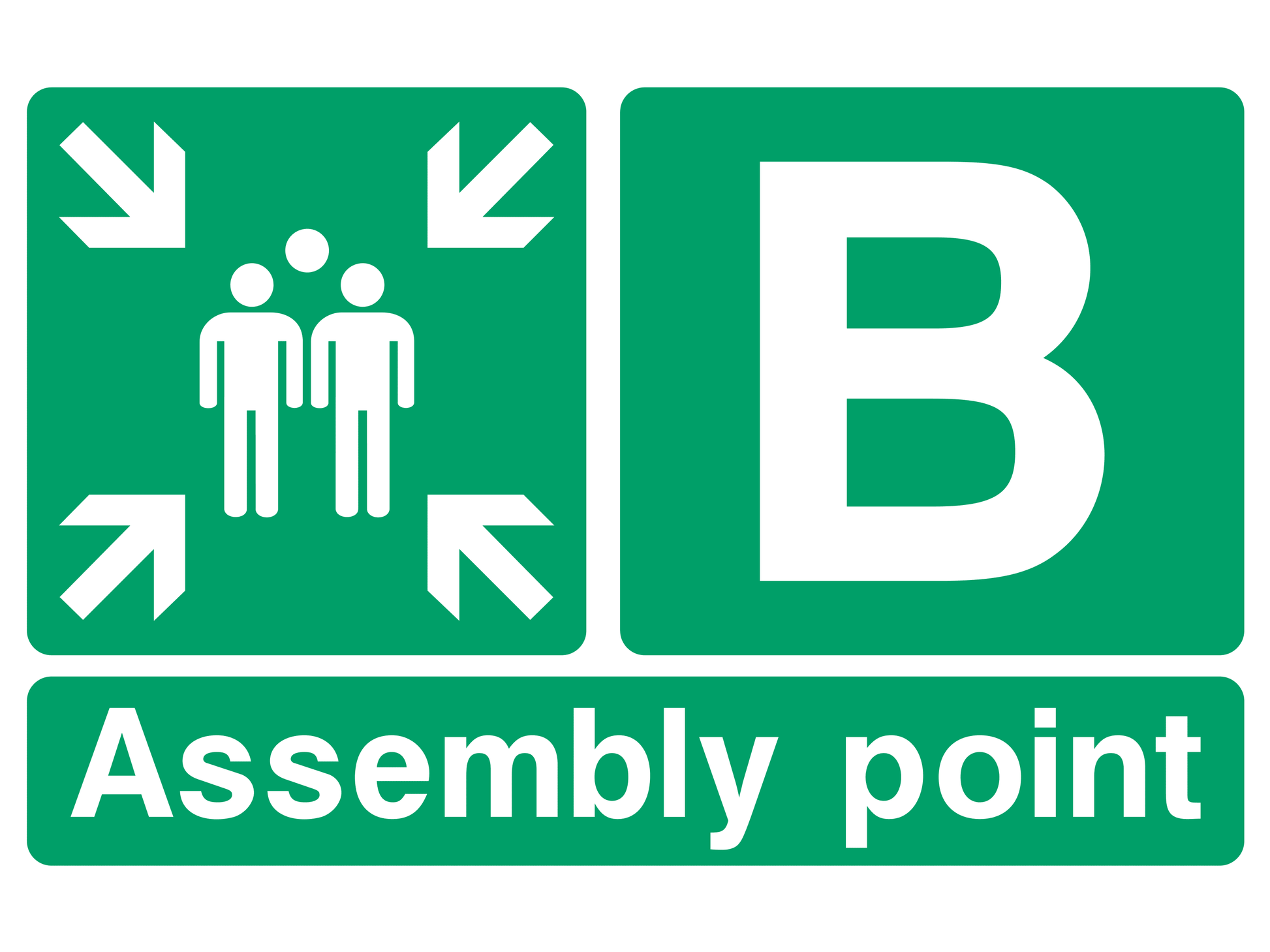 Assembly Point B Sign - Safe Signs