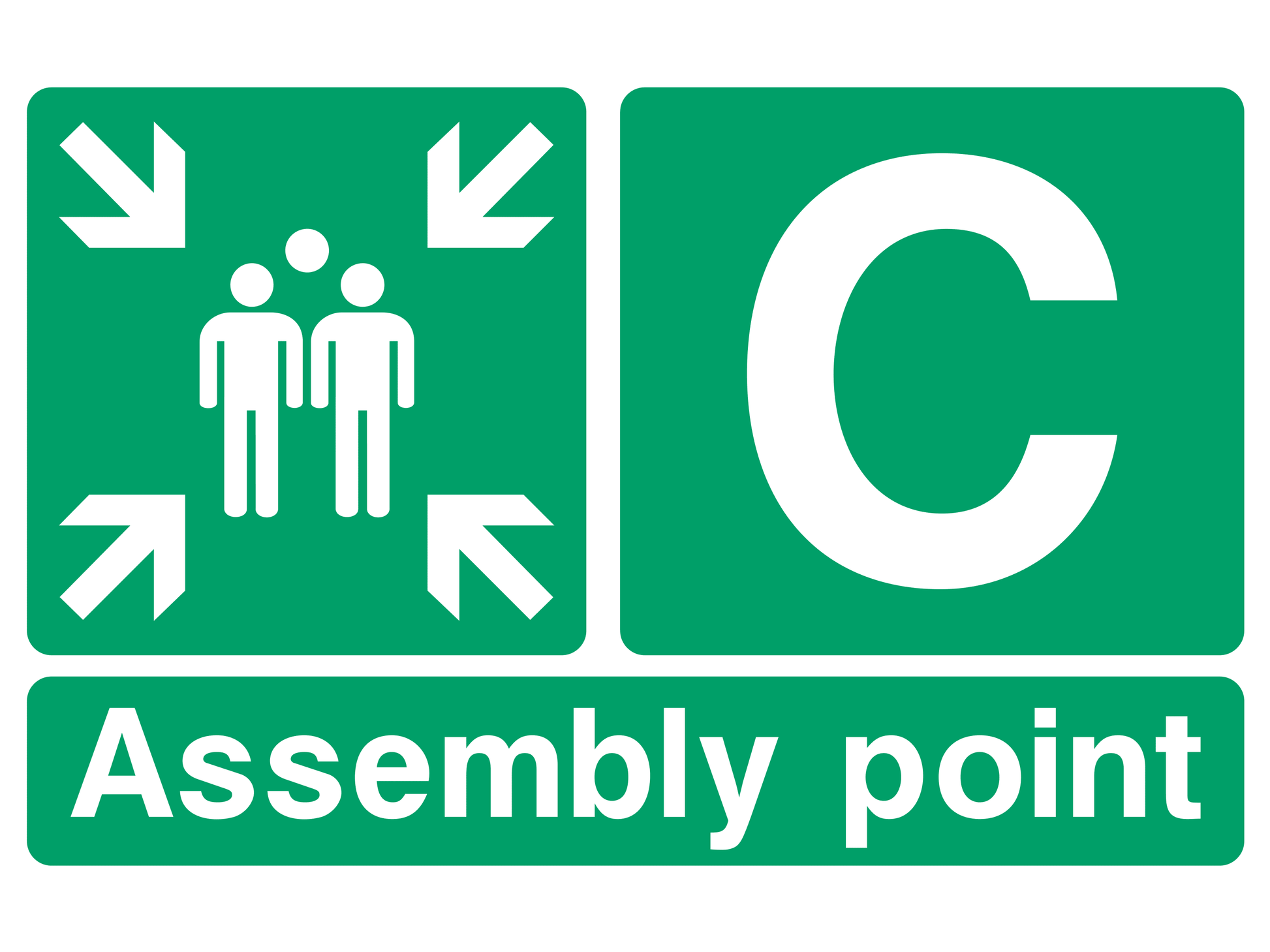 Assembly Point C Sign - Safe Signs