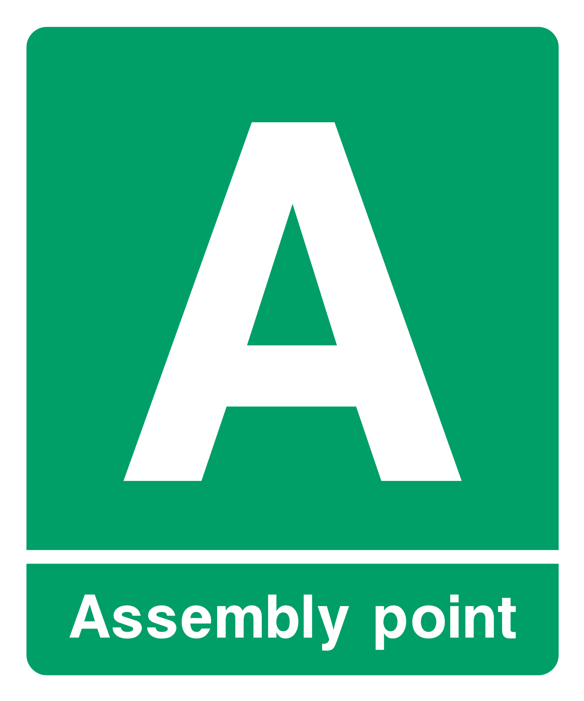 Assembly point A Sign - Safe Signs