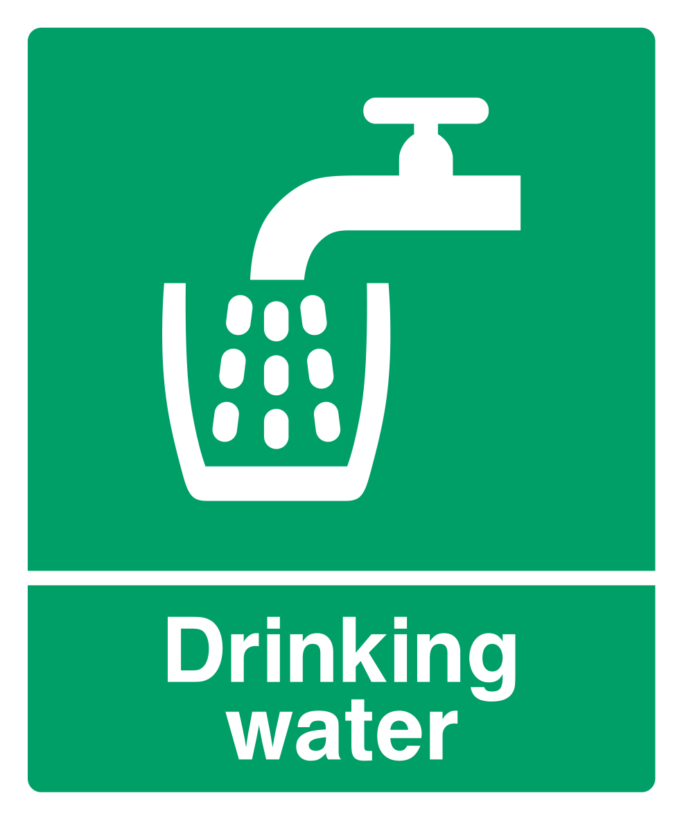 Drinking Water Sign - Safe Signs