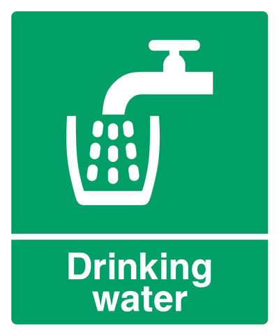 Drinking Water Sign - Safe Signs