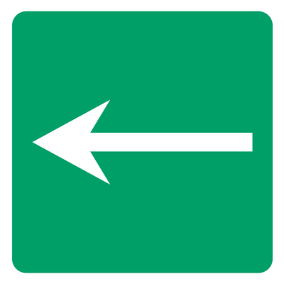 Arrow Left Sign - Safe Signs