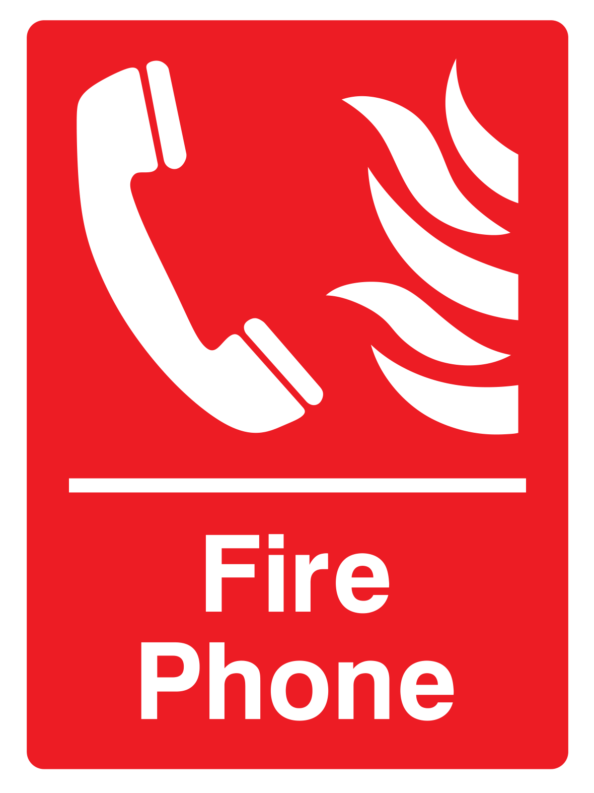 Fire phone Sign - Safe Signs