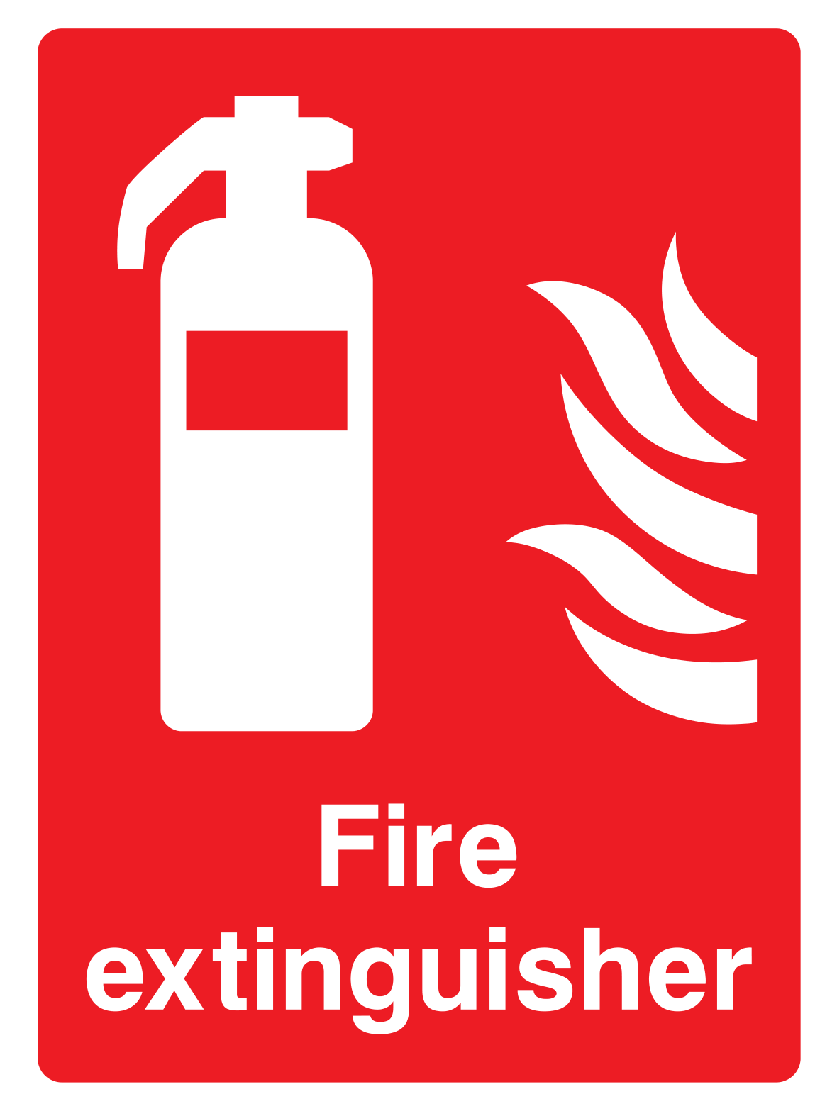 Fire extinguisher Sign 2 by Safe Signs