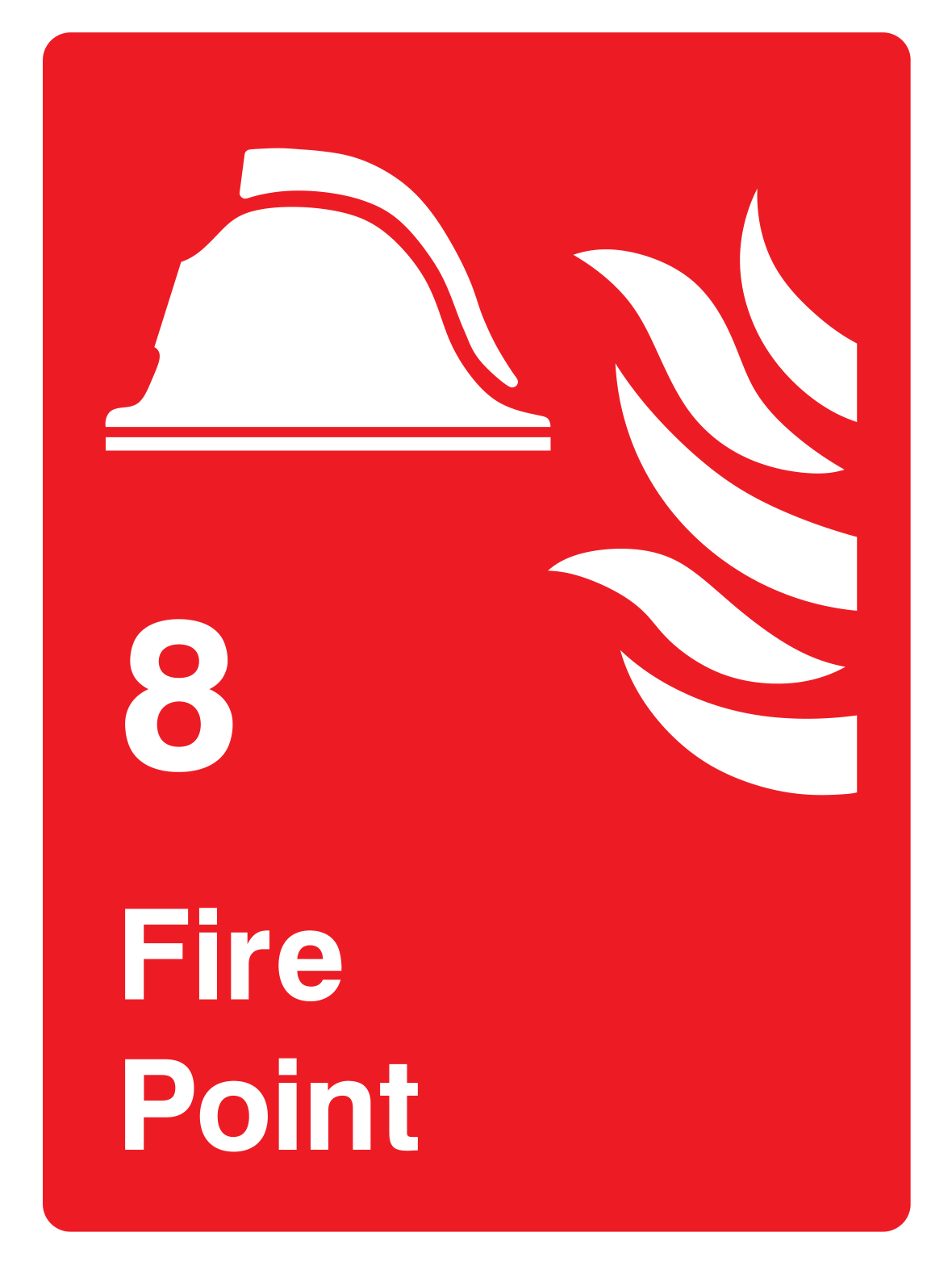 8 Fire point Sign - Safe Signs